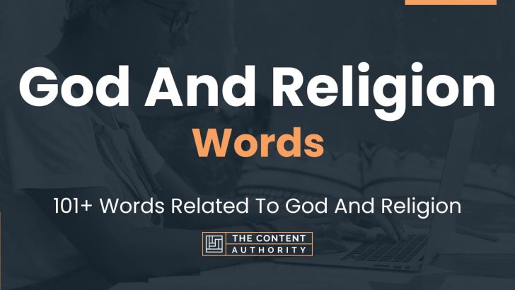 Poetic Connections: Words That Rhyme With Religion